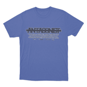 Antagonist Credits Unisex T Shirt Blue